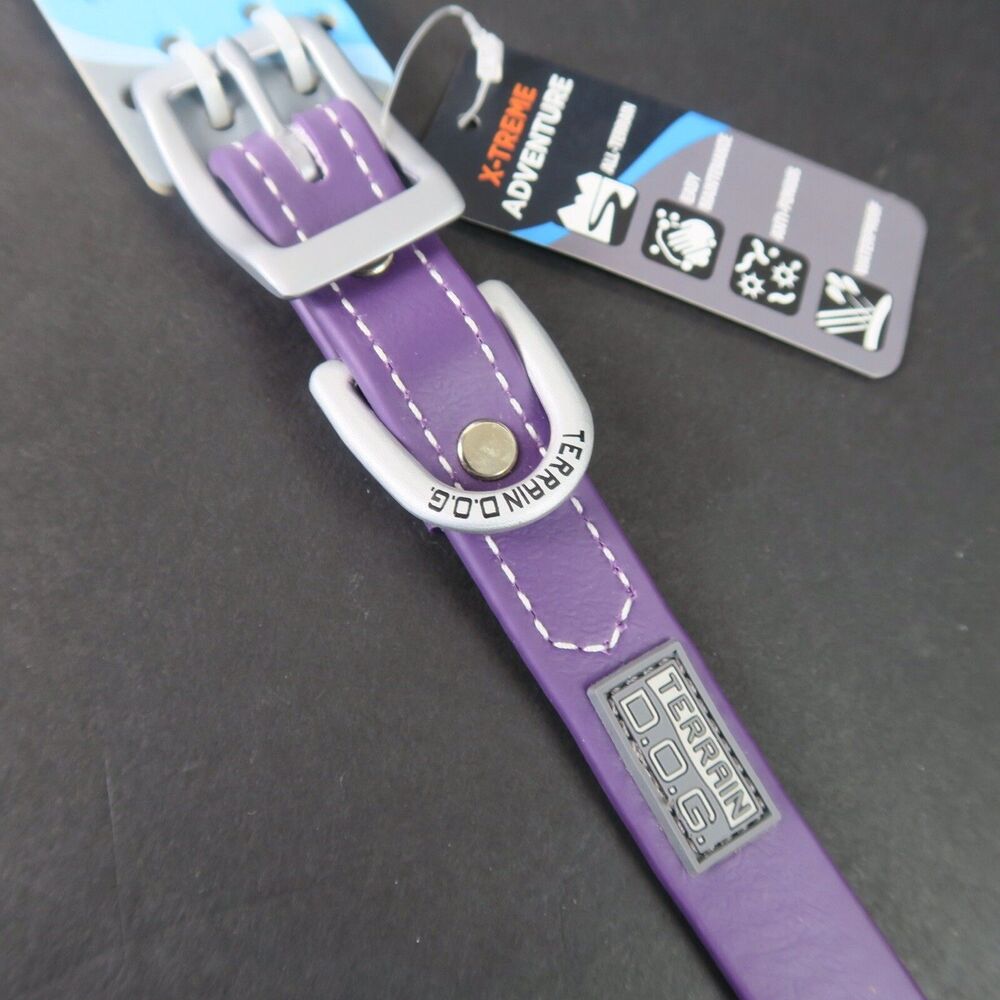 NWT 13” Purple Small Weaver Terrain Dog Brahma Webb Collar D.O.G